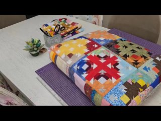 Мастер-класс по лоскутному шитью: Невероятно великолепная лоскутная подушка из обрезков ткани.