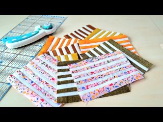 Как превратить крошечные полоски ткани в потрясающее лоскутное одеяло.