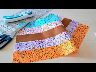 Простой блок для квилтинга с использованием полос шириной 2,5 дюйма!