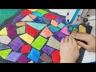 Как сшить невероятное и красивое лоскутное одеяло с рисунком из разбитой плитки