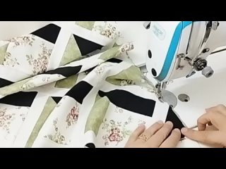 Как сшить красивое 3D-одеяло (всего из нескольких квадратов и полосок ткани).