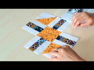 Это самое простой лоскутный блок из всех, что когда-либо было. Креативная идея