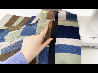 Что можно сделать из остатков джинсов. Шитье для начинающих.