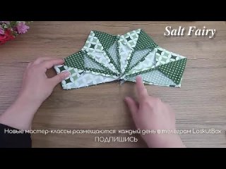 Потрясающая лоскутная салфетка &laquo;Звезда&raquo; на стол! Простой проект в технике пэчворк