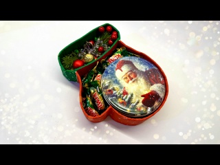 Взяла КОНФЕТЫ и ПЕЧЕНЬЕ, сделала КРАСИВЫЙ ПОДАРОК к НОВОМУ ГОДУ и РОЖДЕСТВУ.