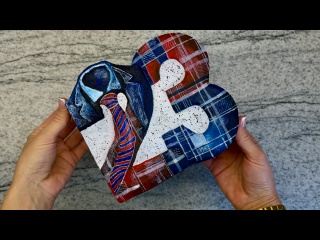 Посмотри! Сделала КРУТУЮ подарочную коробку из подручных материалов. Идея подарка на 23 февраля.