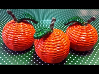 Мандарины из бумажной лозы