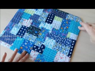 Хитрая обработка края. Самый простой метод сшивания мелких обрезков. Pechwork.