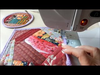 Техника "Крейзи" лоскутное шитьё. Покажу три способа обработки края.