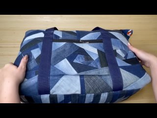 Такие размеры я ещё не шила! Но результат превосходный! Дорожная сумка Denim