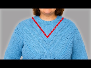 V-образный вырез вместо круглого — СЕКРЕТ стройности! (Повторить ЛЕГКО)