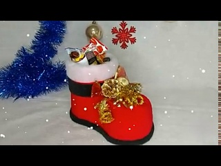 НИКТО не поверит, что это пластиковая бутылка! Рождественский сапожок своими руками