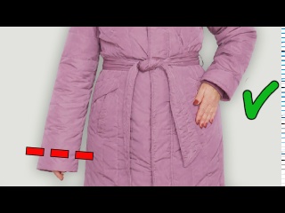 Как укоротить рукава куртки за 3 минуты &mdash; Хитрости ремонта одежды