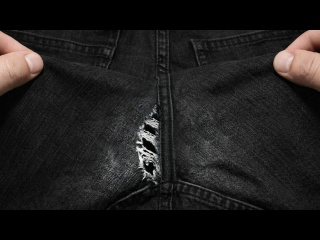 Как зашить дырку на джинсах между ног за 3 минуты &mdash; НЕЗАМЕТНО и КРЕПКО