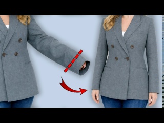 КАК ЛЕГКО УКОРОТИТЬ РУКАВА / Хитрости ремонта одежды