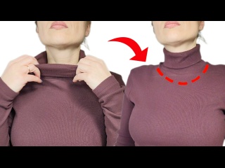 Горловина жмет шею? Гениальная переделка за 5 минут!