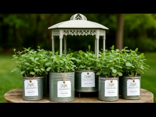 Три в одном: обновляем беседку, спасаем бидон и создаём бирки для рассады