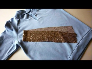 Из обычной толстовки &mdash; в модный шедевр: добавим блеска и преобразим образ