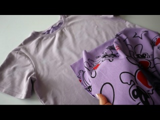 Как увеличить футболку на несколько размеров. Переделка с помощью простых разрезов и вставок