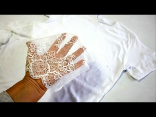 Секрет женственности: добавь кружево туда, где его не ждут. Посмотри, как я украсила спинку майки