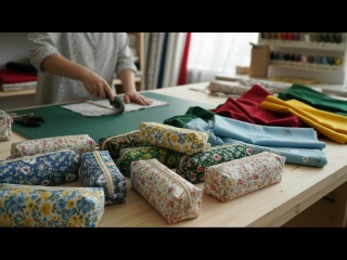 Шью пенал за 10 минут из остатков ткани | Простая идея для заработка