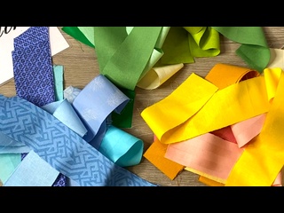 Шьем лоскутное одеяло из радужного блока DIY мастер класс
