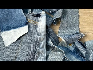 Есть джинсовые обрезки, сошьем сумочку DIY мастер класс