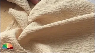 Вафли из кримплена. Декоративная подушка из канадских французских буф