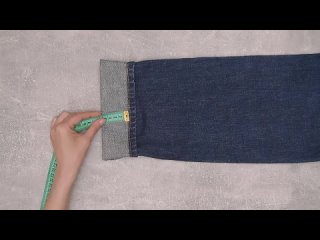 Как укоротить джинсы за 5 минут сохранив фабричный шов!