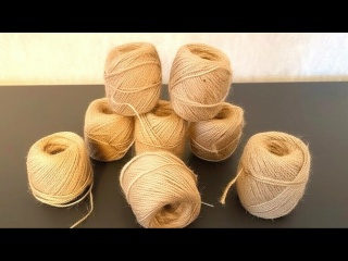 Три оригинальные идеи для работы с джутовой веревкой