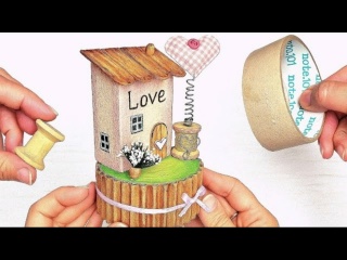 Не выбрасывайте катушку ниток и клейкую ленту. Они могут стать основой для чего-то прекрасного