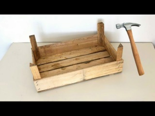 Креативная идея из старого деревянного ящика