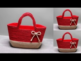 Идея для плетёной корзины своими руками