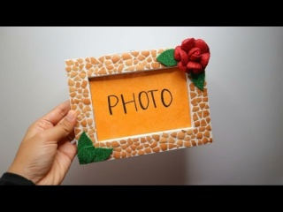 Креативные идеи фоторамок из картона и яичной скорлупы