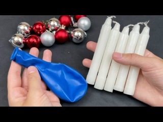 4 идеи поделок из воздушных шаров и свечей своими руками