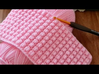 Уникальный и очень простой узор для вязания детского одеяла крючком