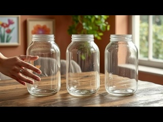 3 идеи для декора из стеклянной банки
