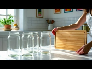 Прекрасная идея для декора со стеклянными банками