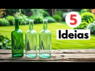 5 очаровательных идей со стеклянными бутылками