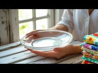 Идея для декупажа стеклянных тарелок