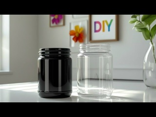 Творческая идея из стеклянных банок