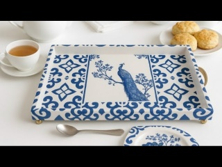 Идея для красивого подноса, декупаж