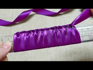 Супер простая идея создания цветка из атласной ленты