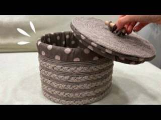 Стильная корзина для хранения своими руками