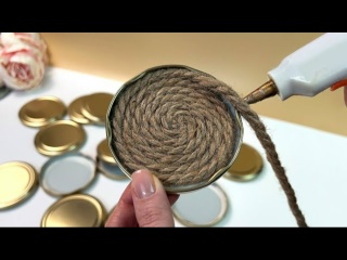 Креативная идея для использования старых жестяных крышек