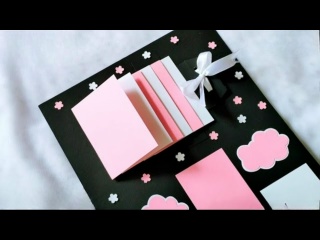 Цветочная рамка для подарков ручной работы - идея для скрапбукинга