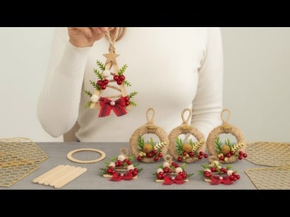 2 простые идеи украшения елки своими руками за 5 минут!