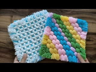 2 отличные идеи, которые можно сделать с помощью гвоздей и шерстяной веревки своими руками