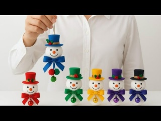 Снеговики на елку своими руками