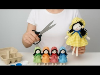 Создаем кукол из ткани своими руками — используем вторсырье!